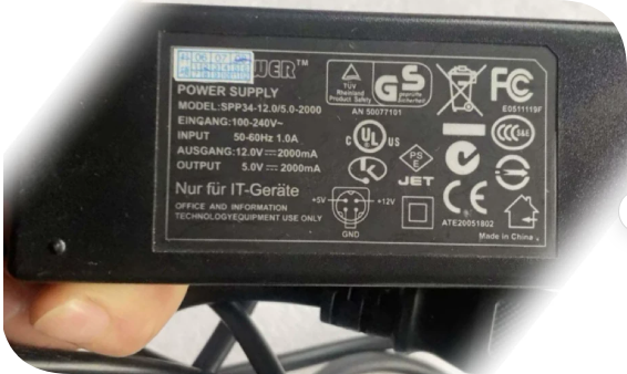 *Brand NEW*Suitable for Keshuo M-3502 4-pin power supply Model SPP34-12.0/5.0-2000 12V 2000mA / 5V 2000mA Powe